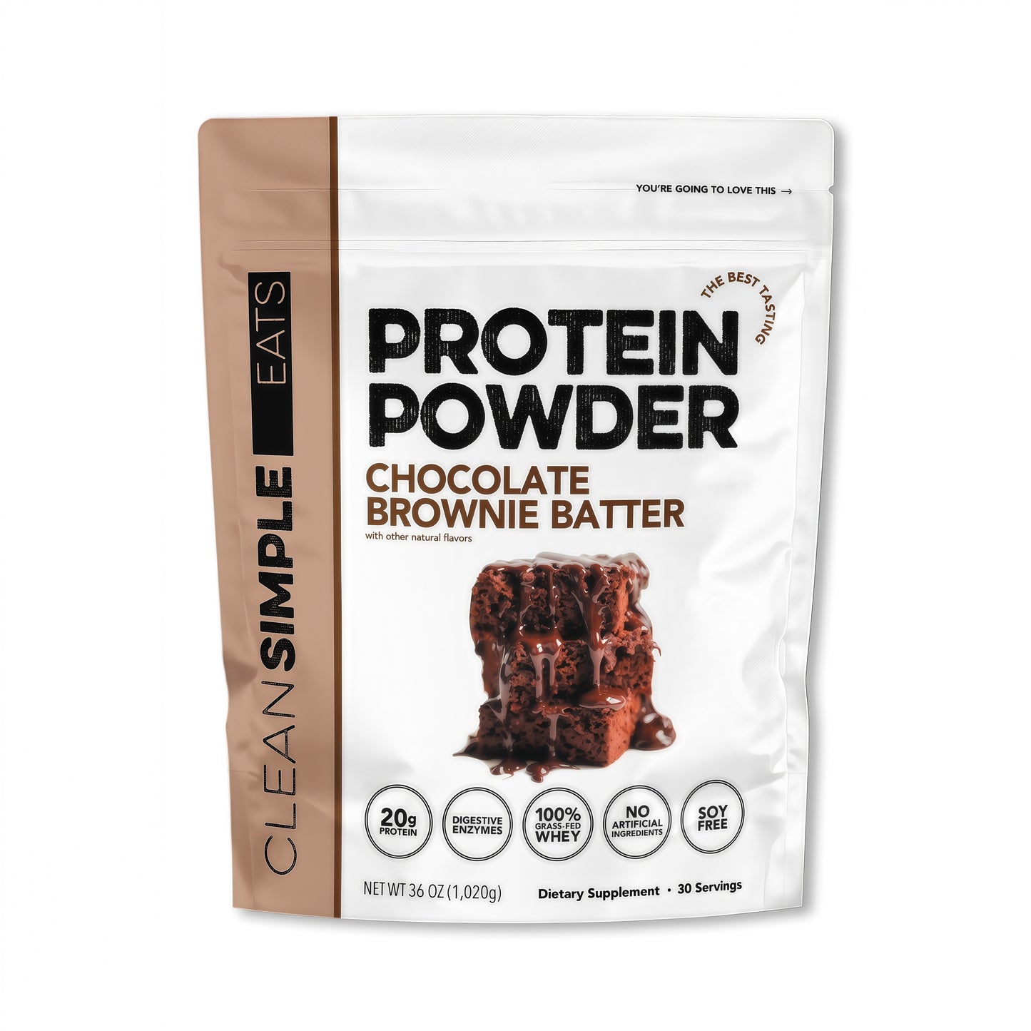 PROTEIN POWDER CHOCOLATE BROWNIE BATTER TASTE
