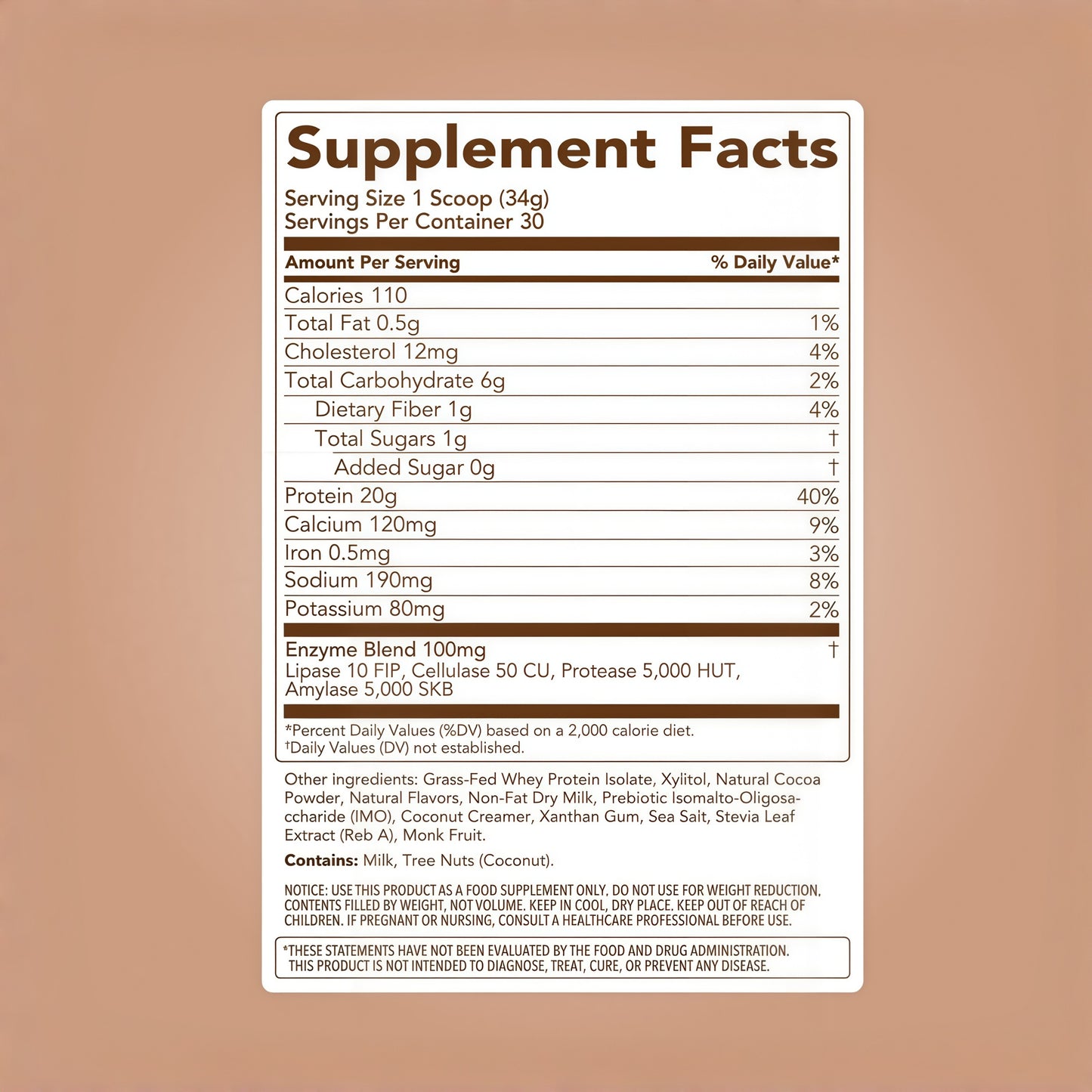 PROTEIN POWDER CHOCOLATE BROWNIE BATTER TASTE