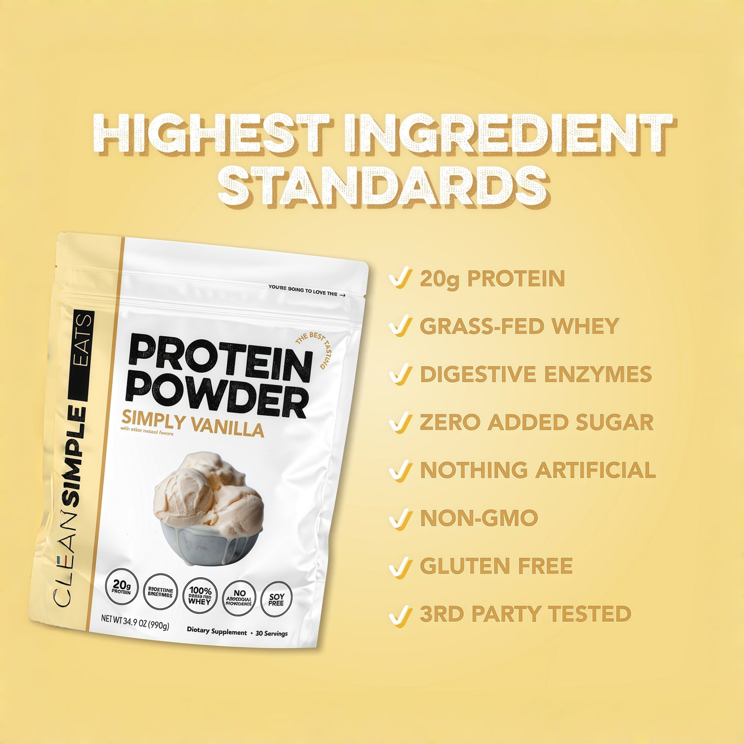 PROTEIN POWDER SIMPLY VANILLA TASTE